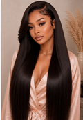 Natural Straight 13x4 HD Lace Frontal Wig – 200% Density Human Hair